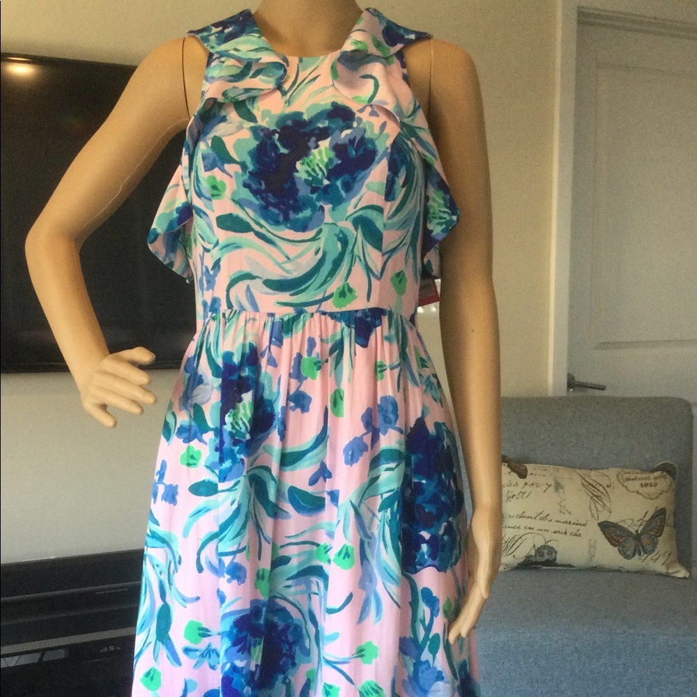 Lily Pulitzer frilly, floral summer dress